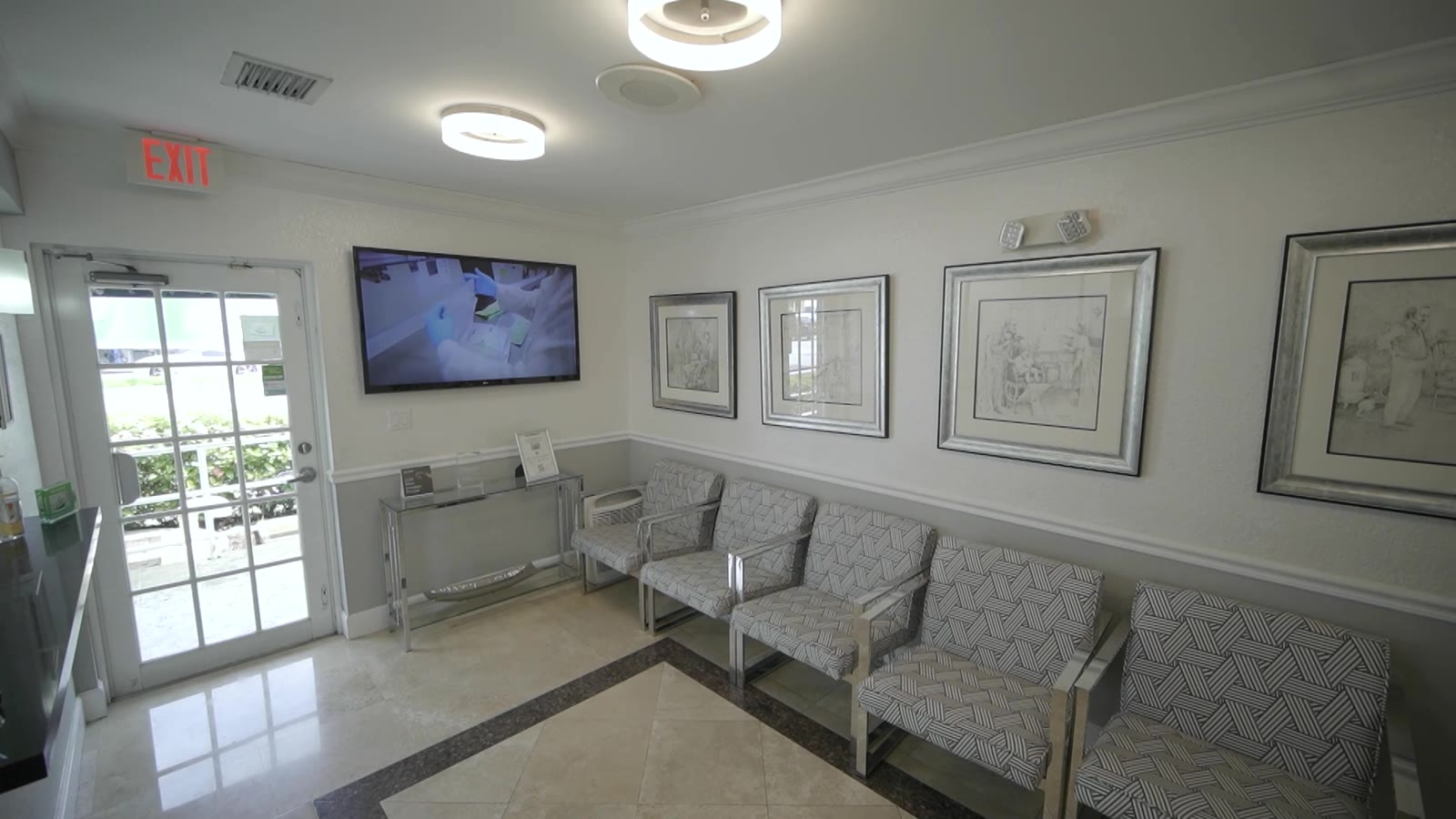 Waiting area at our Miami office
